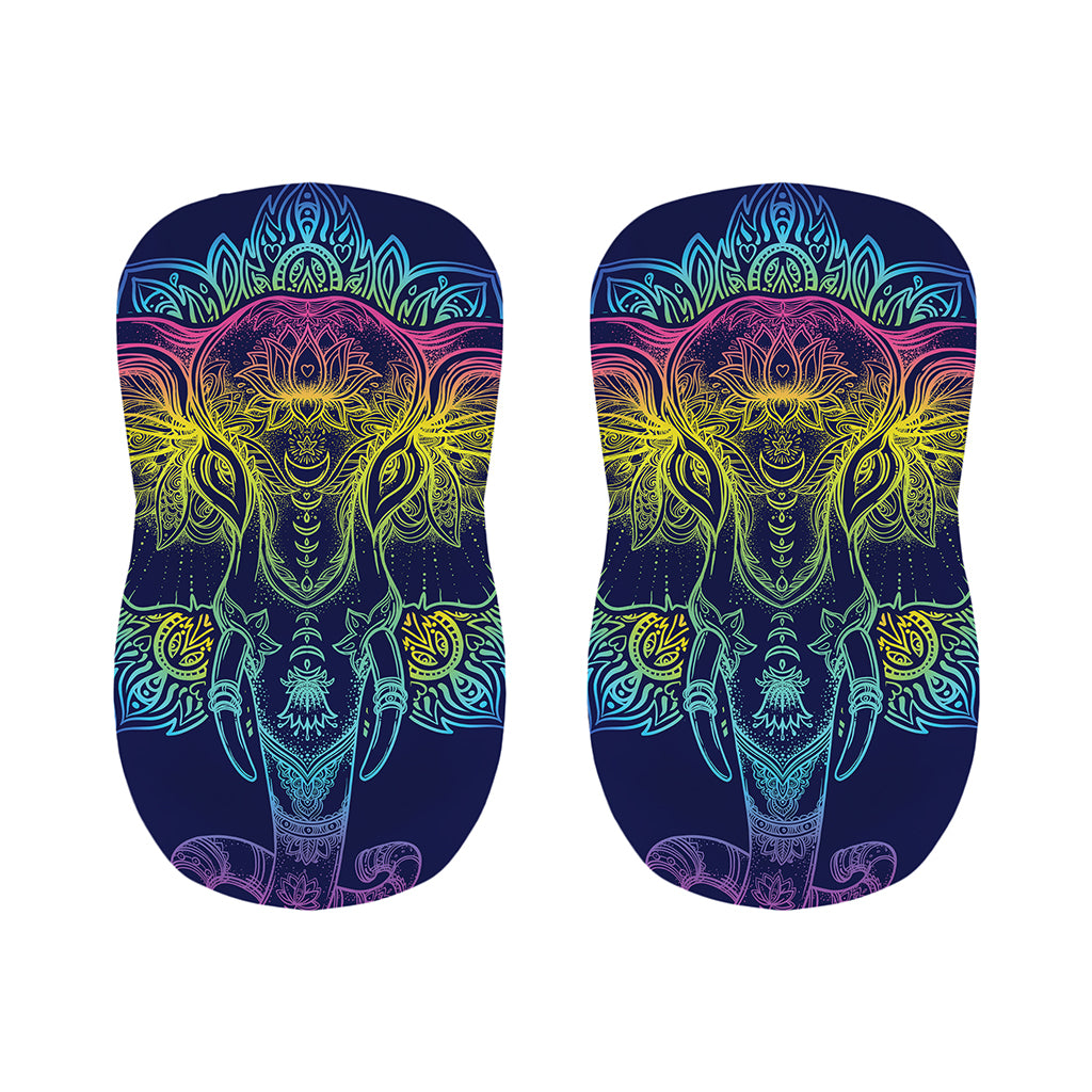 Rainbow Indian Elephant Print Bar Stool Covers