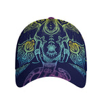 Rainbow Indian Elephant Print Baseball Cap