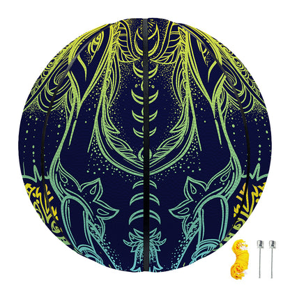 Rainbow Indian Elephant Print Basketball