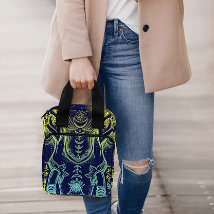 Rainbow Indian Elephant Print Bible Tote Bag