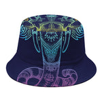 Rainbow Indian Elephant Print Bucket Hat
