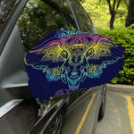 Rainbow Indian Elephant Print Car Side Mirror Covers