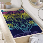 Rainbow Indian Elephant Print Changing Pad Cover