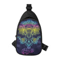 Rainbow Indian Elephant Print Sling Bag