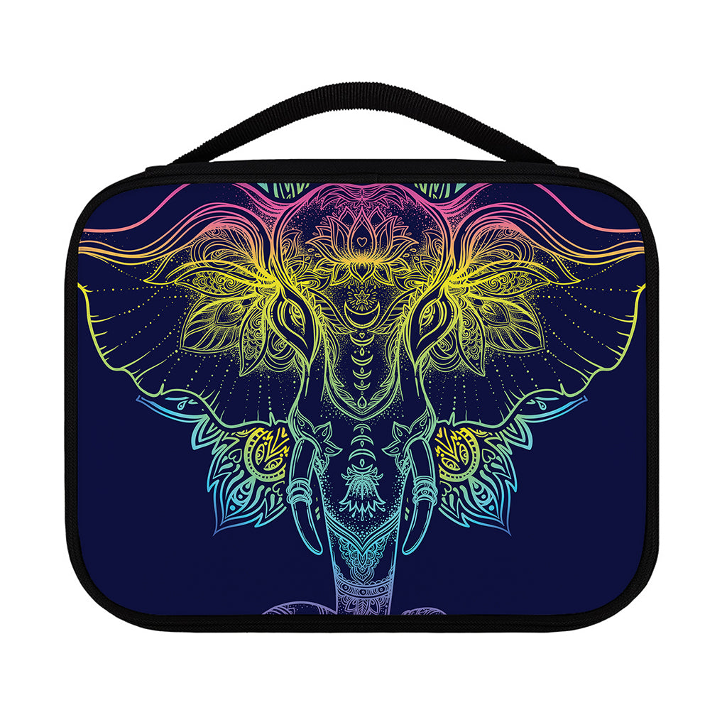 Rainbow Indian Elephant Print Classic Bible Case