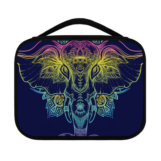 Rainbow Indian Elephant Print Classic Bible Case