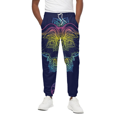 Rainbow Indian Elephant Print Cotton Pants