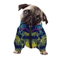 Rainbow Indian Elephant Print Dog Zip Up Jacket