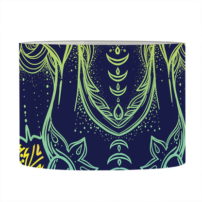 Rainbow Indian Elephant Print Drum Lamp Shade