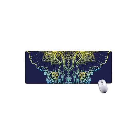 Rainbow Indian Elephant Print Extended Mouse Pad
