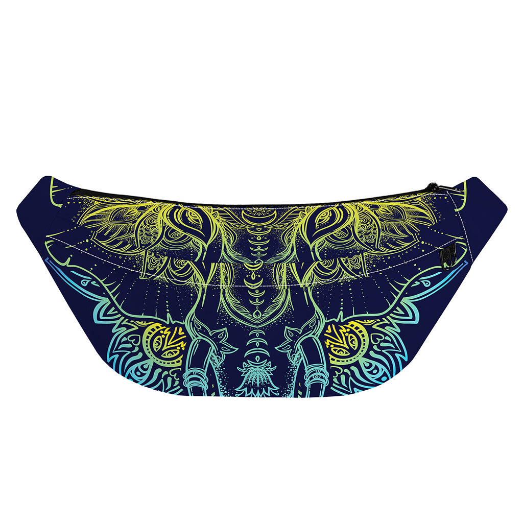 Rainbow Indian Elephant Print Fanny Pack