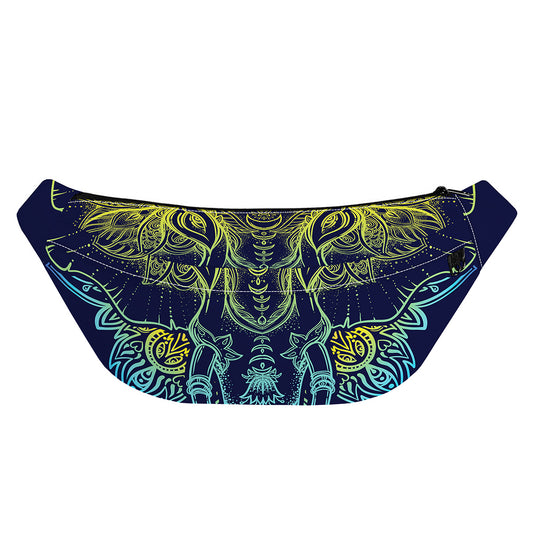 Rainbow Indian Elephant Print Fanny Pack