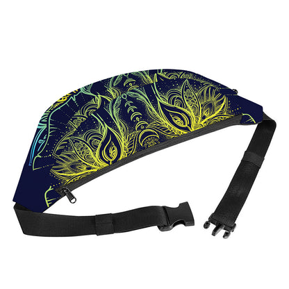 Rainbow Indian Elephant Print Fanny Pack
