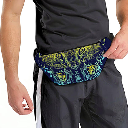 Rainbow Indian Elephant Print Fanny Pack