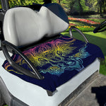 Rainbow Indian Elephant Print Golf Cart Seat Cover