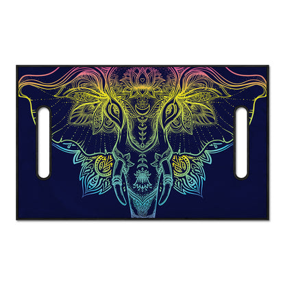 Rainbow Indian Elephant Print Golf Cart Seat Cover