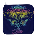 Rainbow Indian Elephant Print Hand Towel