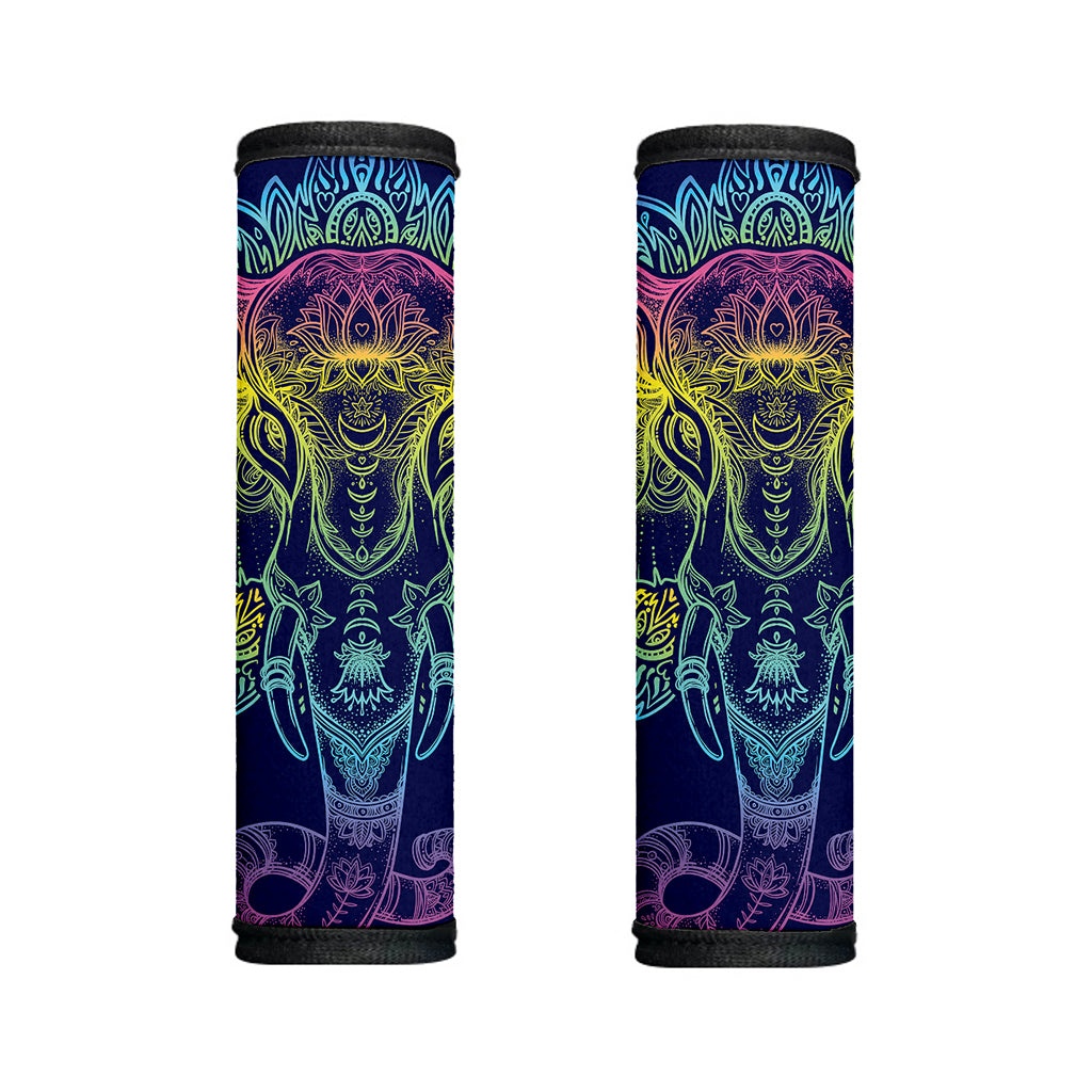 Rainbow Indian Elephant Print Handle Covers