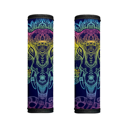 Rainbow Indian Elephant Print Handle Covers