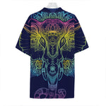 Rainbow Indian Elephant Print Hawaiian Shirt