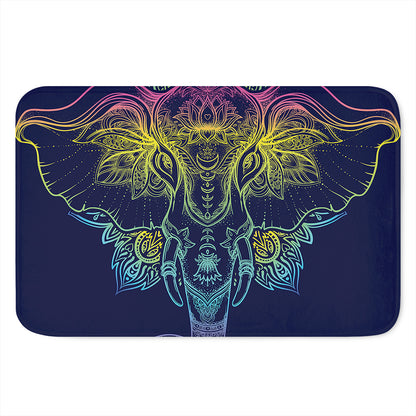 Rainbow Indian Elephant Print Indoor Door Mat