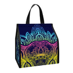 Rainbow Indian Elephant Print Insulated Lunch Tote