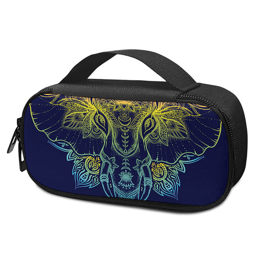Rainbow Indian Elephant Print Insulin Cooler Travel Case