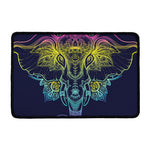 Rainbow Indian Elephant Print Kitchen Mat