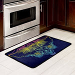 Rainbow Indian Elephant Print Kitchen Mat