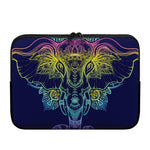 Rainbow Indian Elephant Print Laptop Sleeve