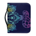 Rainbow Indian Elephant Print Leather Bible Cover