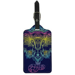 Rainbow Indian Elephant Print Luggage Tag