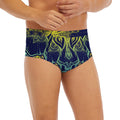Rainbow Indian Elephant Print Men's Briefs
