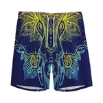 Rainbow Indian Elephant Print Men's Sports Shorts