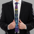Rainbow Indian Elephant Print Necktie
