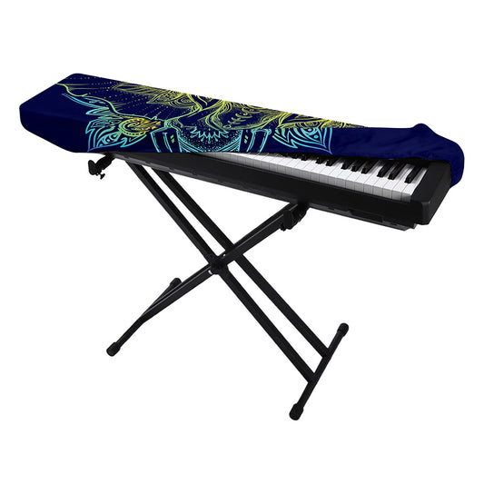 Rainbow Indian Elephant Print Piano Keyboard Cover