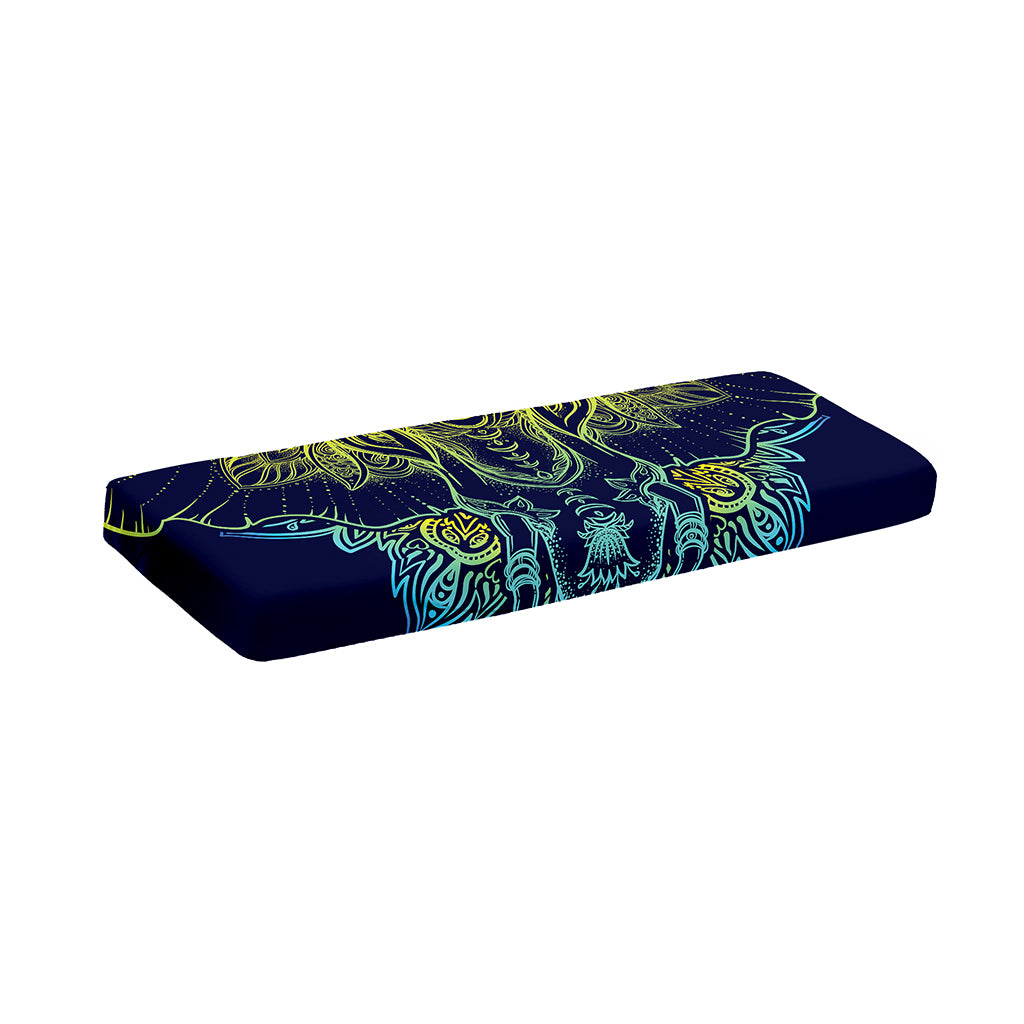 Rainbow Indian Elephant Print Piano Keyboard Cover
