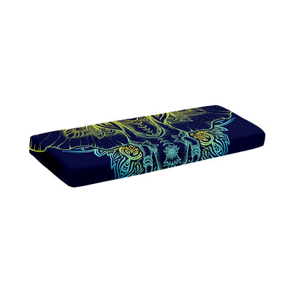 Rainbow Indian Elephant Print Piano Keyboard Cover