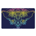 Rainbow Indian Elephant Print Polyester Doormat