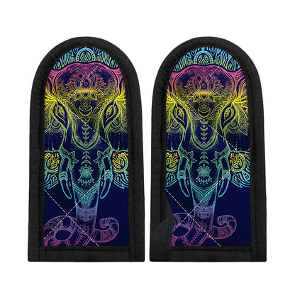 Rainbow Indian Elephant Print Skillet Handle Cover