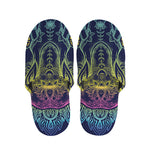 Rainbow Indian Elephant Print Slippers