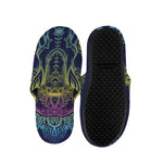 Rainbow Indian Elephant Print Slippers