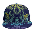 Rainbow Indian Elephant Print Snapback Cap