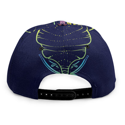 Rainbow Indian Elephant Print Snapback Cap
