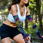 Rainbow Indian Elephant Print Sun Protection Arm Sleeves