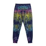 Rainbow Indian Elephant Print Sweatpants