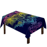 Rainbow Indian Elephant Print Tablecloth