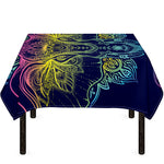 Rainbow Indian Elephant Print Tablecloth