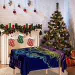 Rainbow Indian Elephant Print Tablecloth