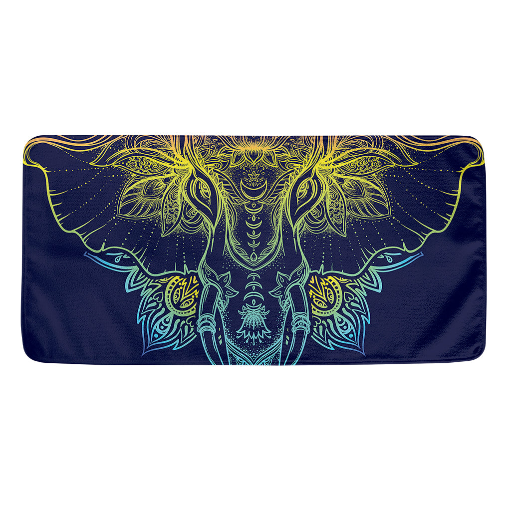 Rainbow Indian Elephant Print Towel
